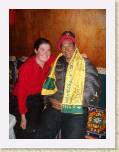 15April05 - EverestTrek 323 * This dude owned one of the little places we stayed at on the way to Everest. He also had a book written after him about the Sherpas. So Matilda is now met someone famous. * 1704 x 2272 * (736KB)